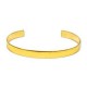 DQ Metal Cuff flat ¼ Inch - Raw brass